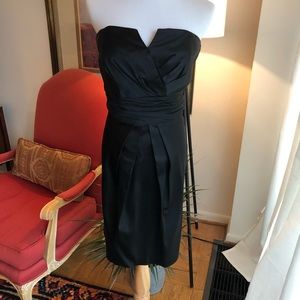 WHBM Black Strapless Dress